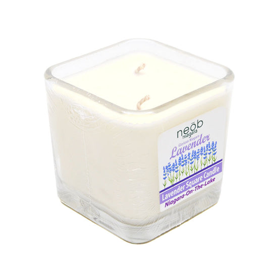 Square Glorious Lavender Candle
