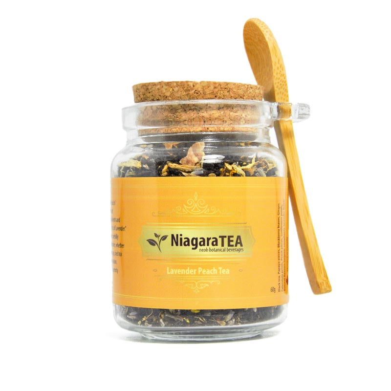 Lavender Peach Loose Tea - Jar