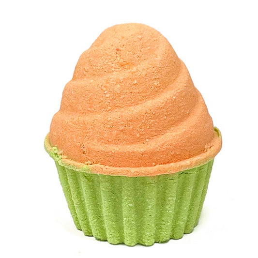 Bath Bomb Peach Creamsicle Cupcake