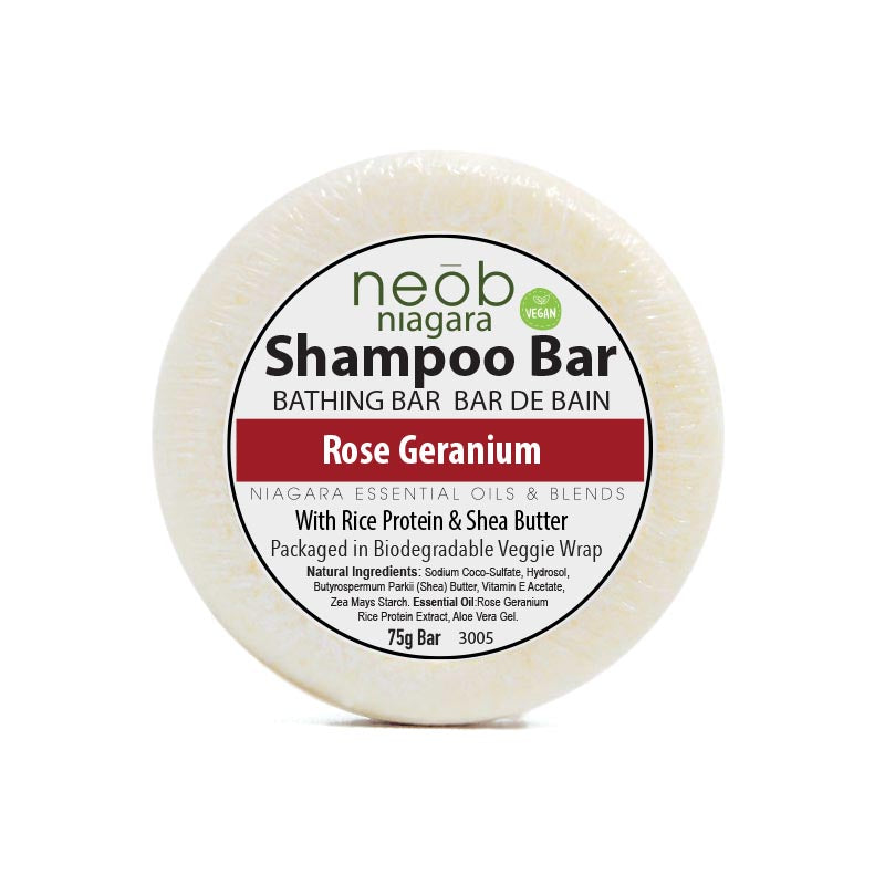 Neob Shampoo Bar Rose Geranium 75g – neob niagara